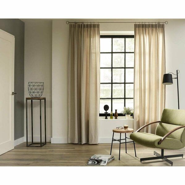 Kd Mueble 20 mm 63 in. Intensions Single Curtain Rod Kit, Brushed Nickel KD3040011